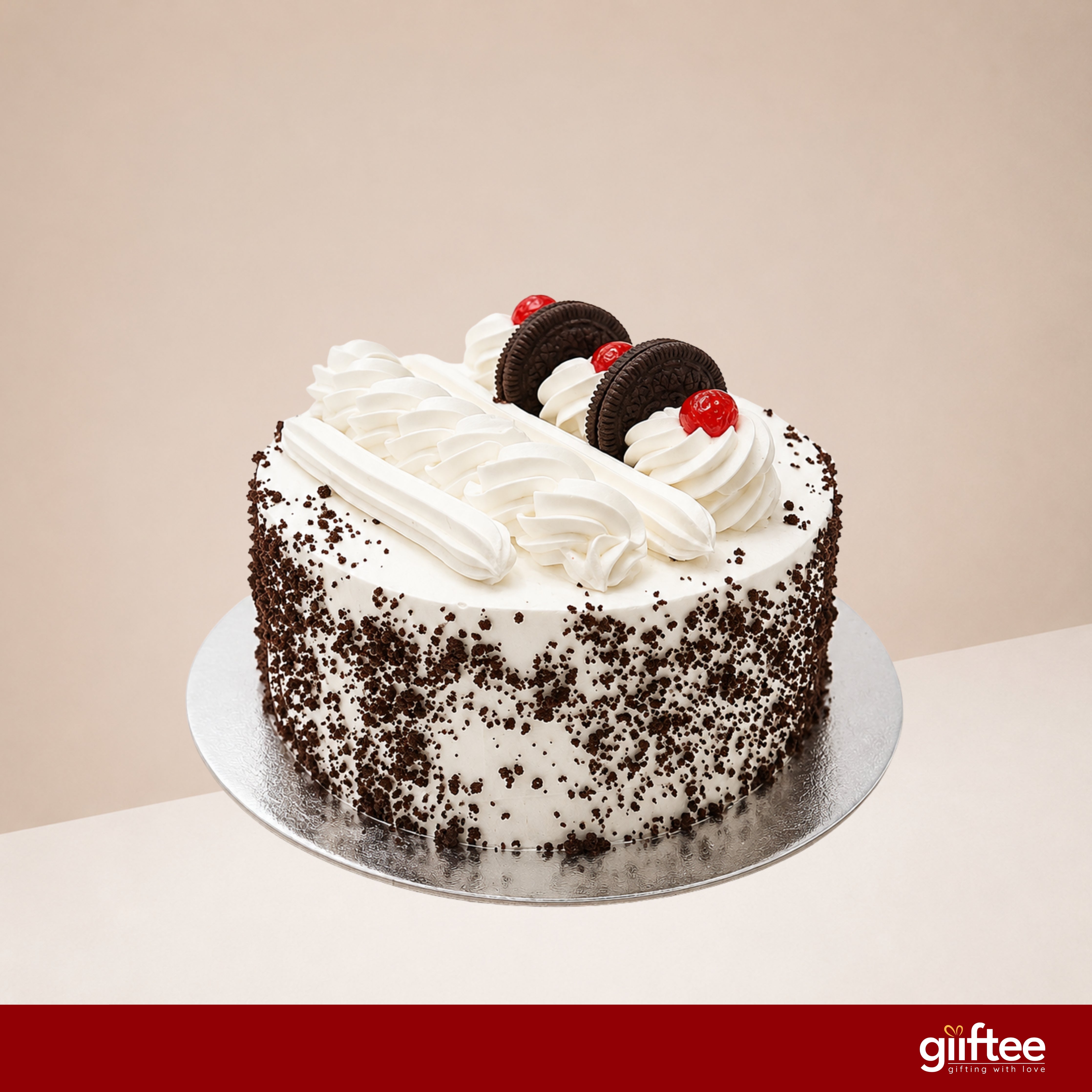 Cherry Oreo Cream Cake