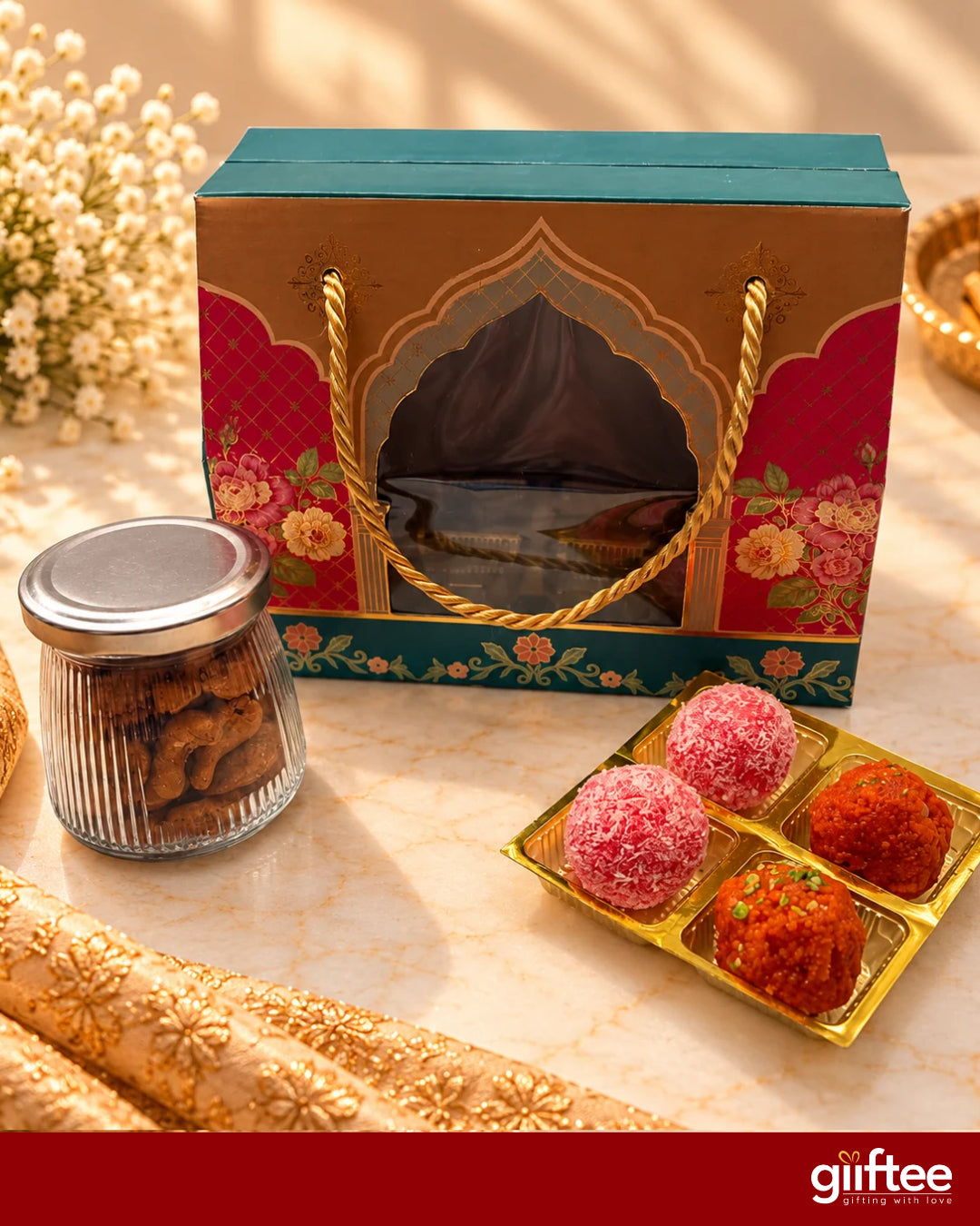 Kaju & Laddoo Festive Box